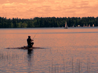 Sunset Fishing at Lake Massabesic