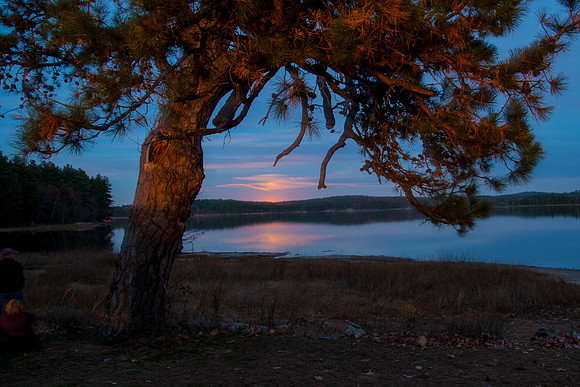 Moonrise at Massabesic