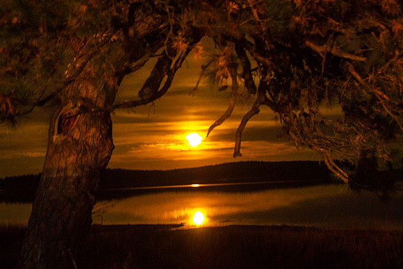 Moonrise at Massabesic